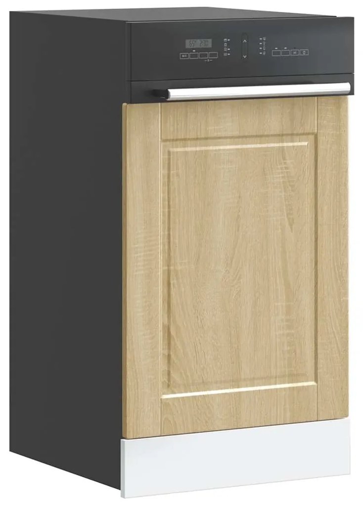 vidaXL Painel máquina lavar louça Porto carvalho sonoma 45x1,5x67 cm