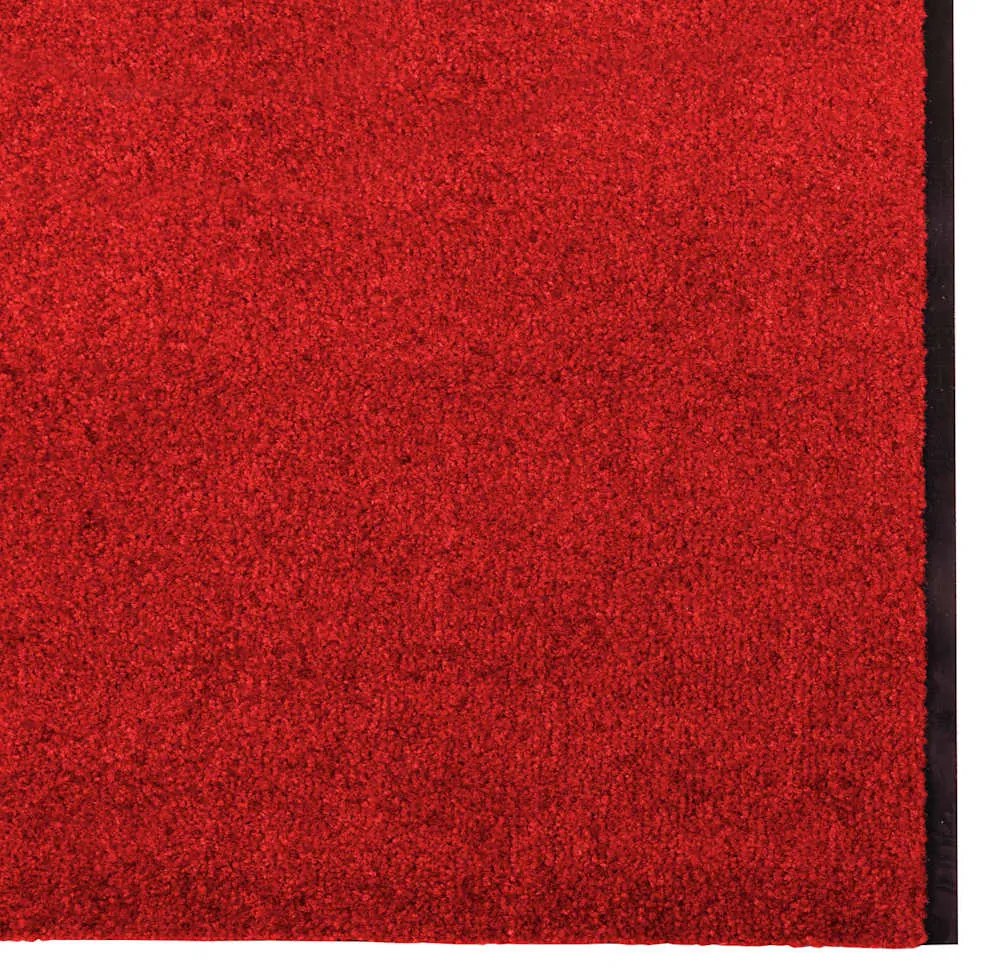 Capacho Lavável Vermelho 120x400 cm