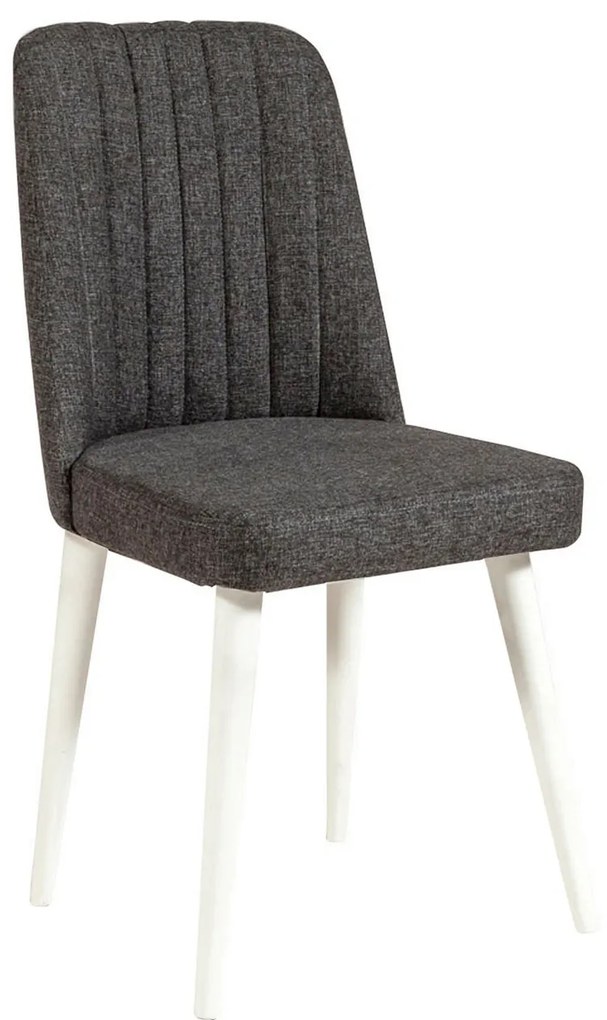 Cadeira Stormi – Branco e Antracite – 47x89x46 cm