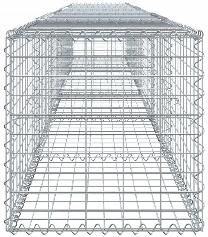 Cesto gabião com cobertura 600x50x50 cm ferro galvanizado