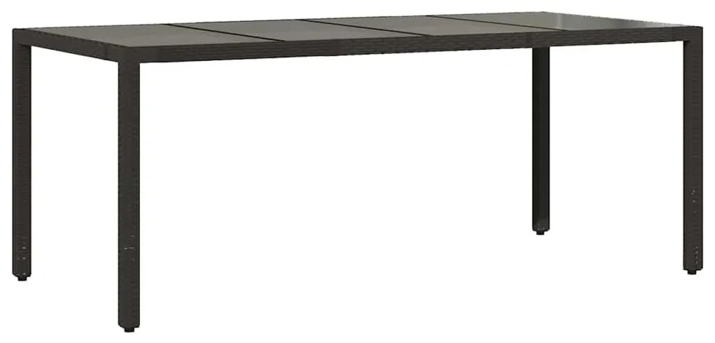 9 pcs conjunto de bistrô p/ jardim c/ almofadões vime PE preto