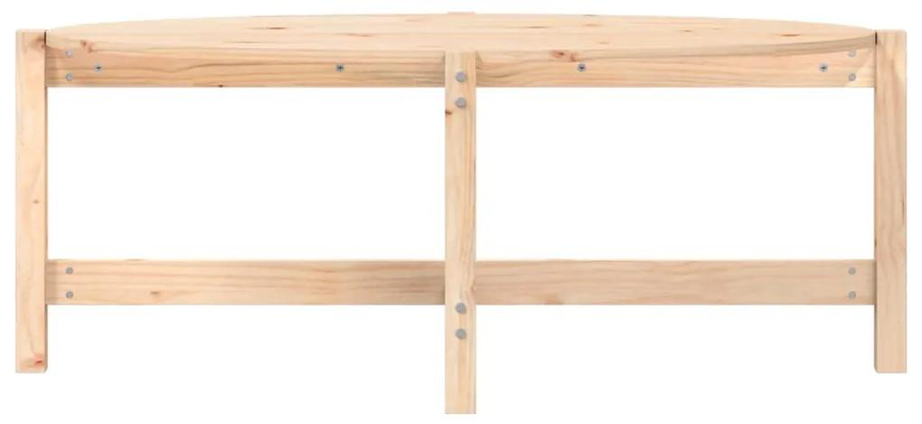 Mesa de centro 118x63x45 cm madeira de pinho maciça
