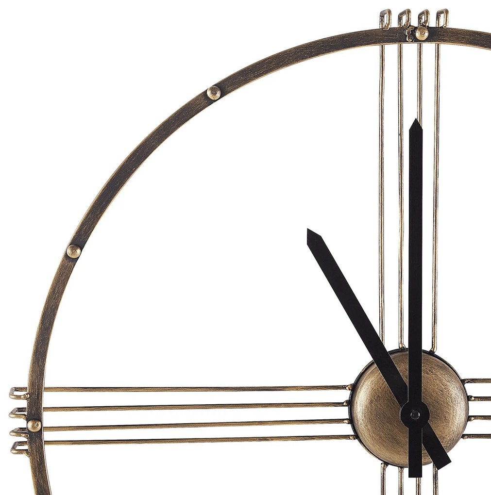 Relógio de parede dourado ø 64 cm ASCONA Beliani