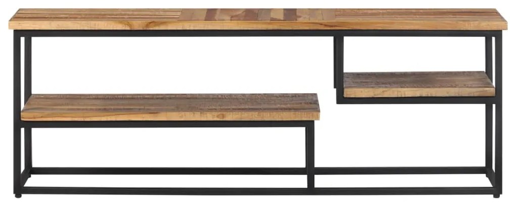 Móvel de TV 110x30x39 cm teca recuperada maciça