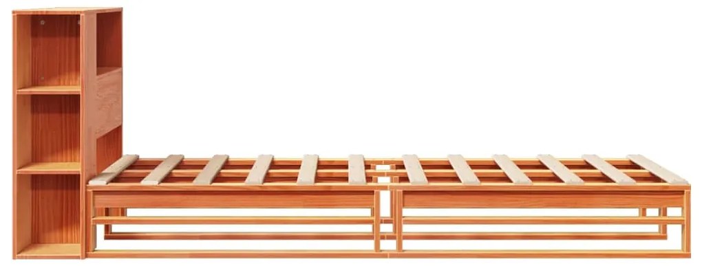 Cama com estante sem colchão 90x190 cm madeira maciça