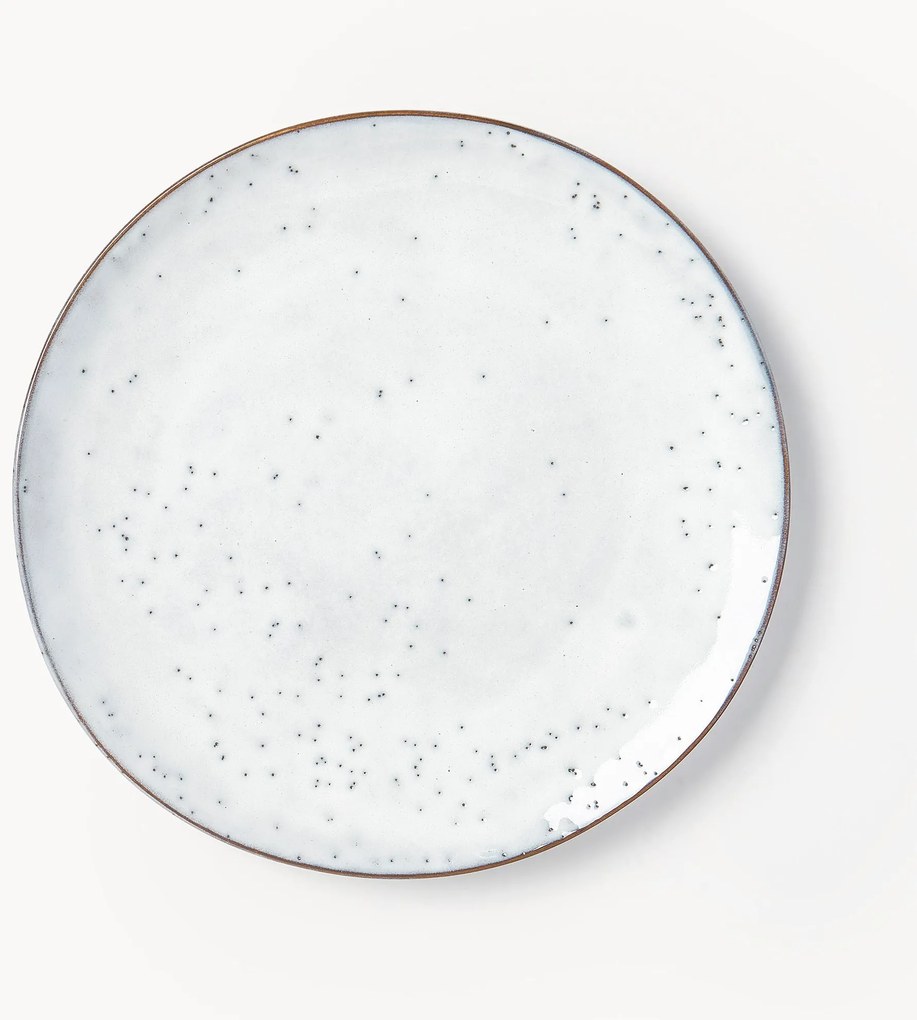 Pratos de jantar artesanais Nordic Sand, conjunto de 4