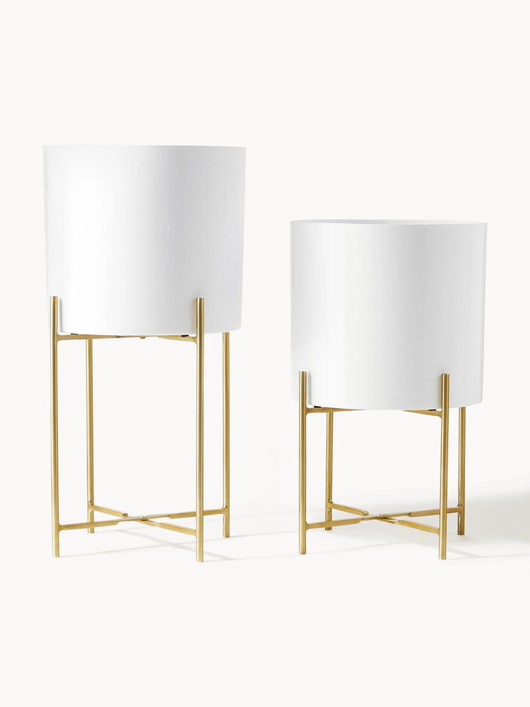 Metal Plant Pots Mina, Set of 2