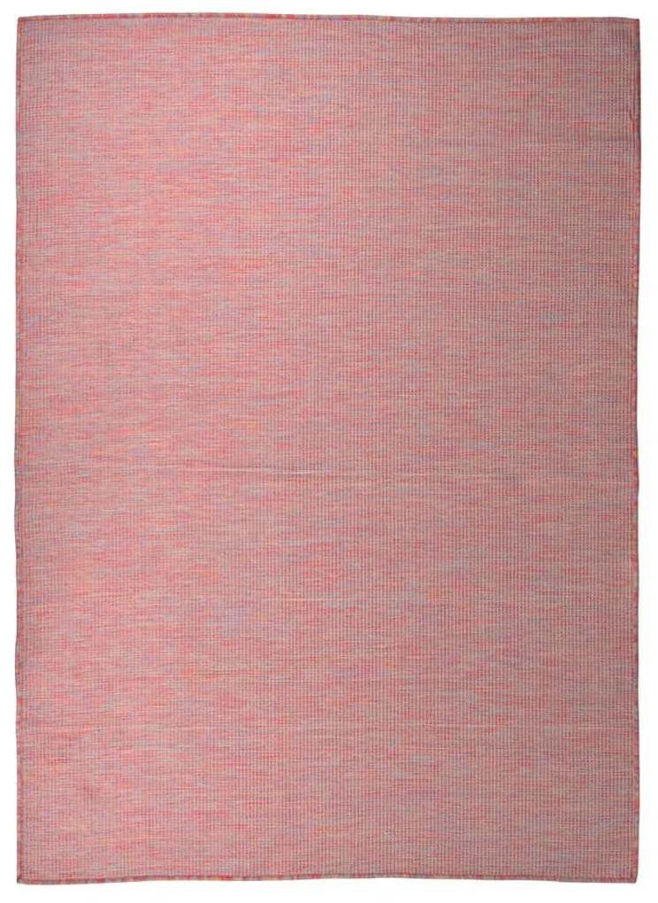 vidaXL Tapete de tecido plano para exterior 200x280 cm vermelho