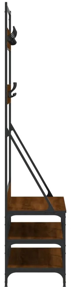 Conjunto de Entrada - Bengaleiro c/ arrumação calçado 100x40x184 cm ca