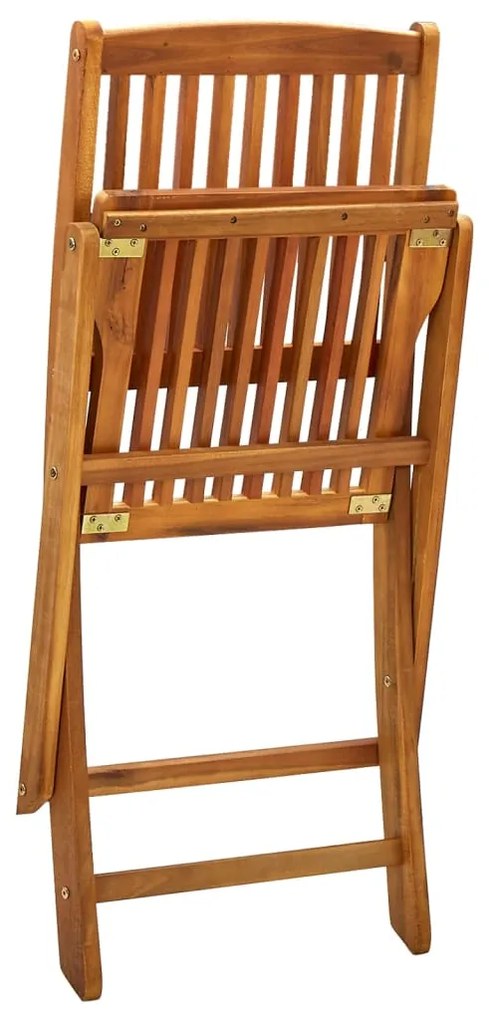 Cadeiras de jardim dobráveis 2 pcs madeira acácia maciça