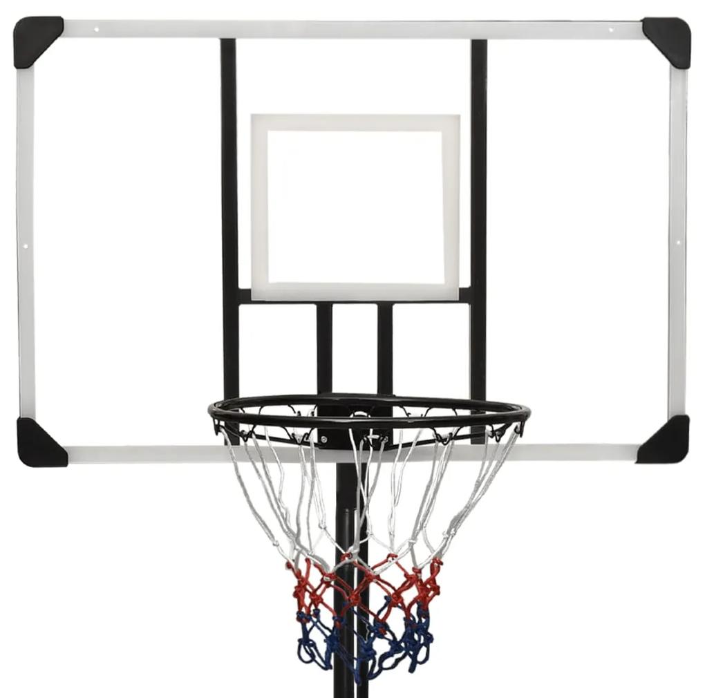 Tabela de basquetebol 256-361 cm policarbonato transparente