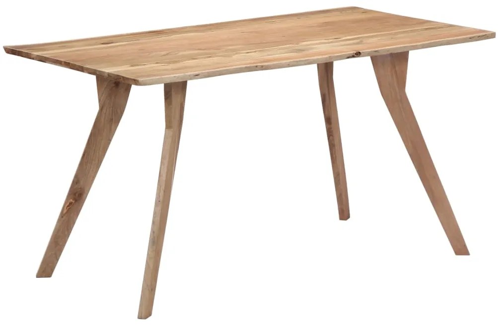 Mesa de jantar 140x80x76 cm madeira de acácia maciça