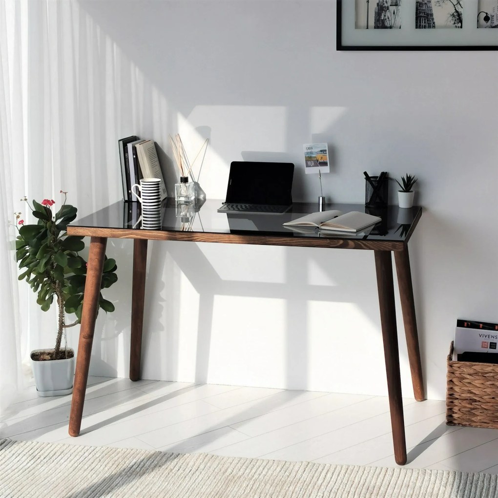 Secretária Cozy – Nogal – 110 cm x 73 cm x 60 cm