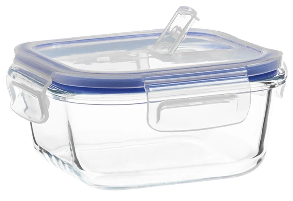 Caixa Hermética Vidro Colibri Quadrada 500ml 13X13X7cm