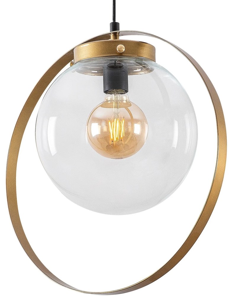 Chandelier Tan – Dourado – 40 cm de diâmetro x 125 cm de altura