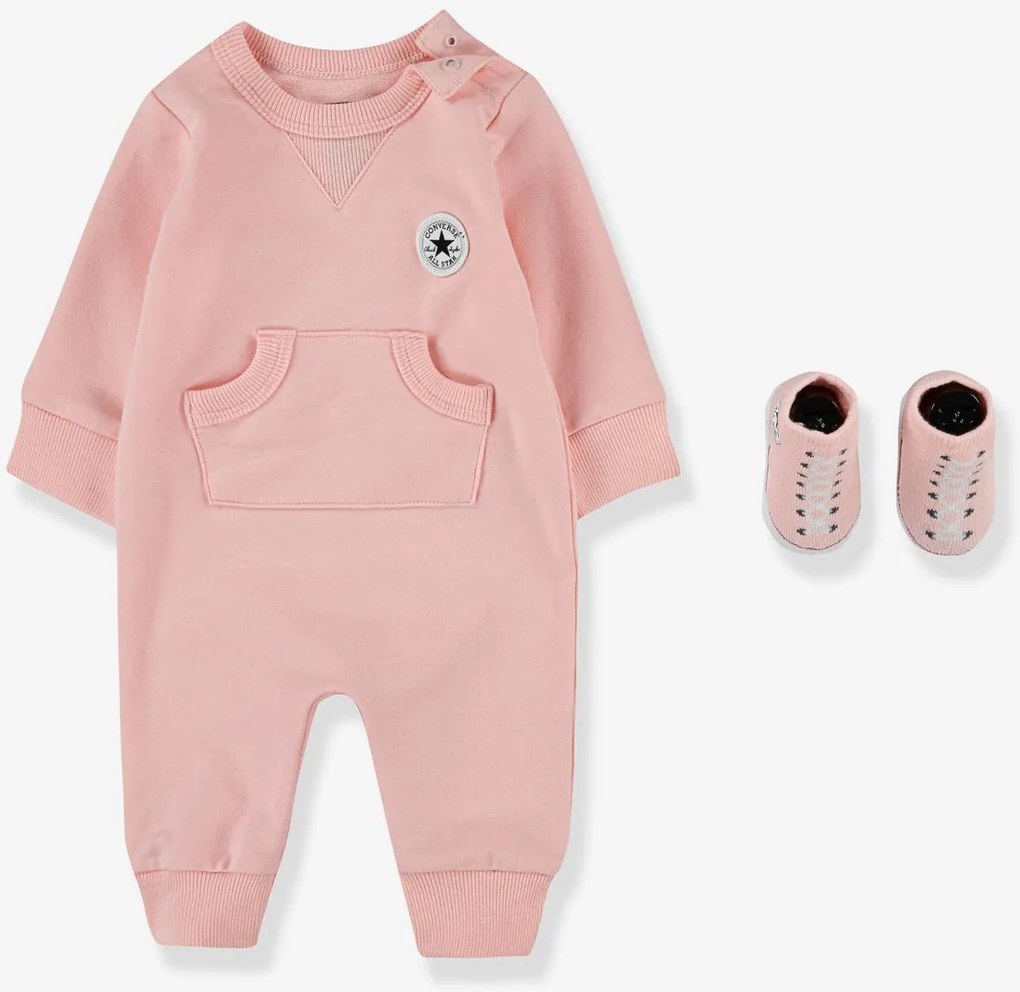 Conjunto de 2 peças, macacão + meias, Lil Chuck da CONVERSE rosa-pálido