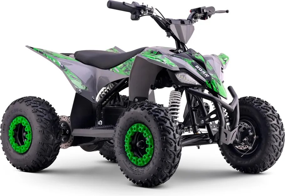 MINI MOTO 4 PARA CRIANÇAS 1000W 36V Roan RATTE C/ Marcha atrás e limitador Verde