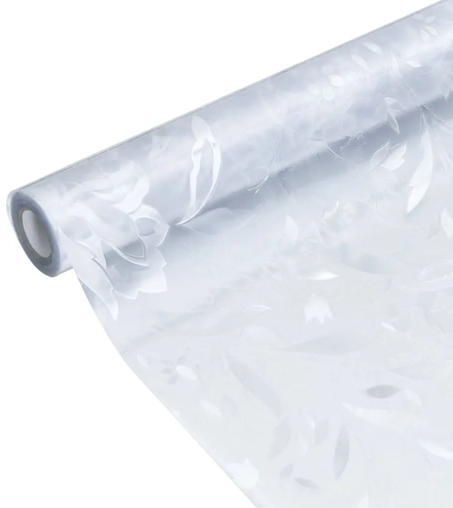 Películas para janela 4 pcs PVC fosco padrão flores