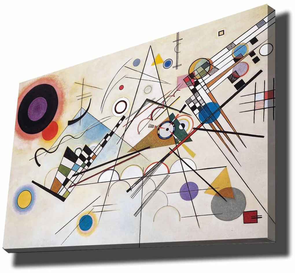 Pintura Decorativa em Tela 70100KANDINSKY006 – Multicolor – 70 x 100 c