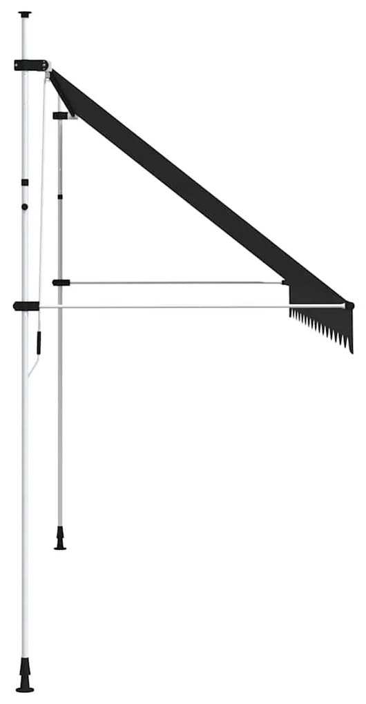 Toldo retrátil manual 400 cm antracite