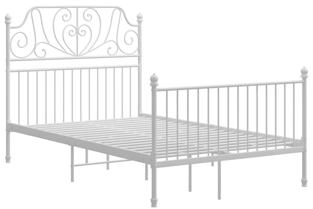 Estrutura de cama 120x200 cm metal branco