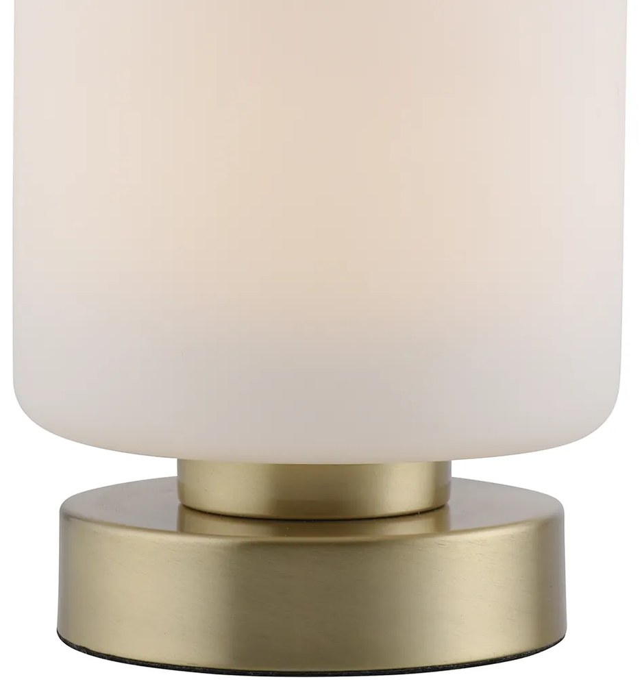 Candeeiro de mesa em latão com LED 3 níveis de intensidade regulável por toque - Mirko Moderno