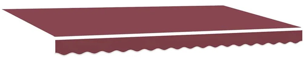 Toldo Retrátil Vermelho bordô e Branco