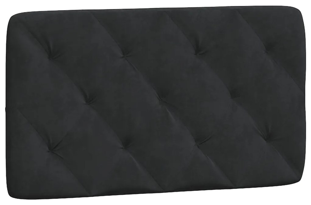 Cama com colchão 90x190 cm veludo preto