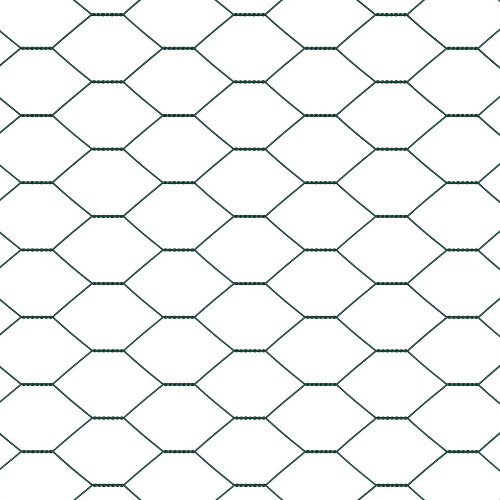 Postes de Cerca vidaXL 11 pcs U-Channel Verde 80 cm Aço