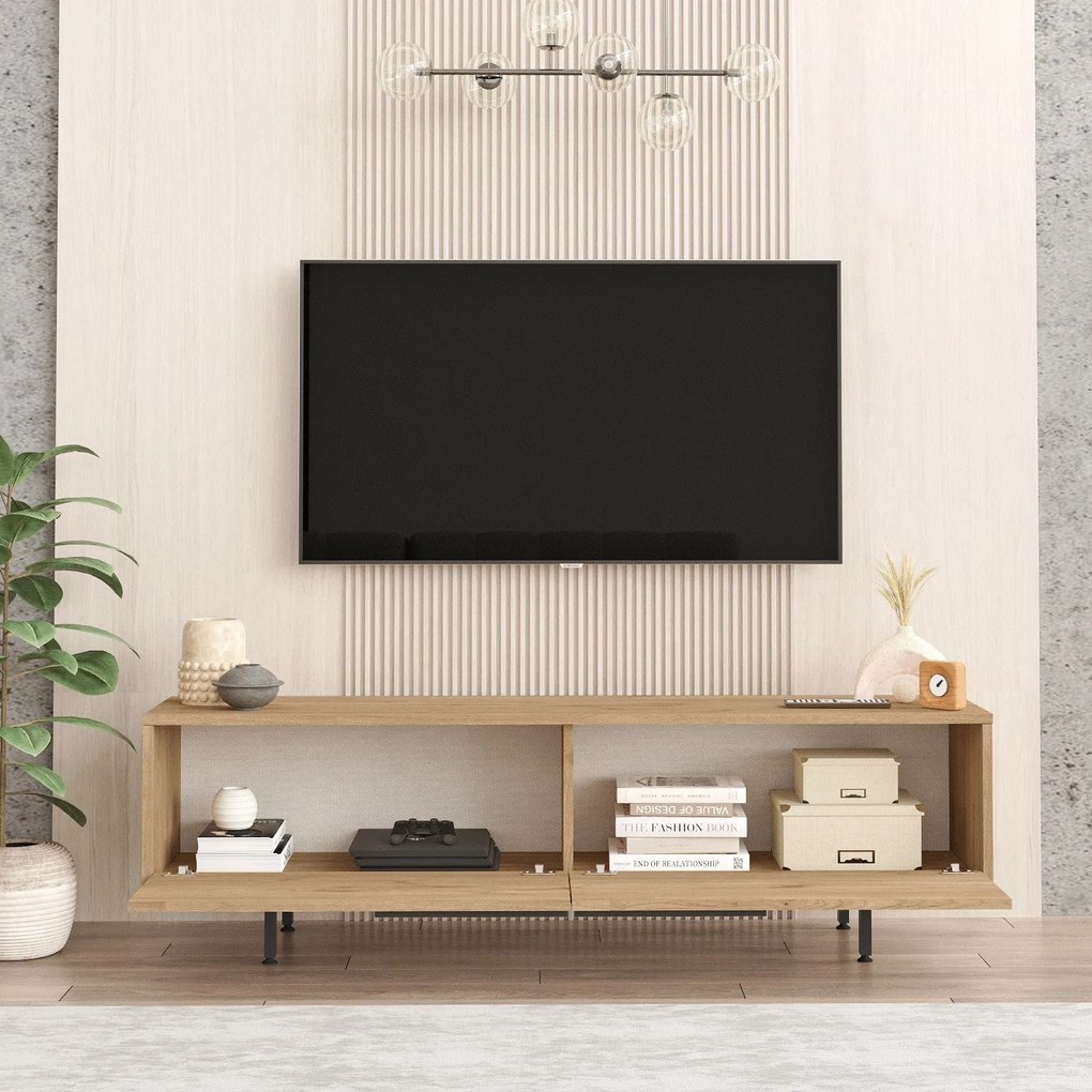 Móvel TV ON1 – Nogueira – 160 cm x 45,1 cm x 35,5 cm