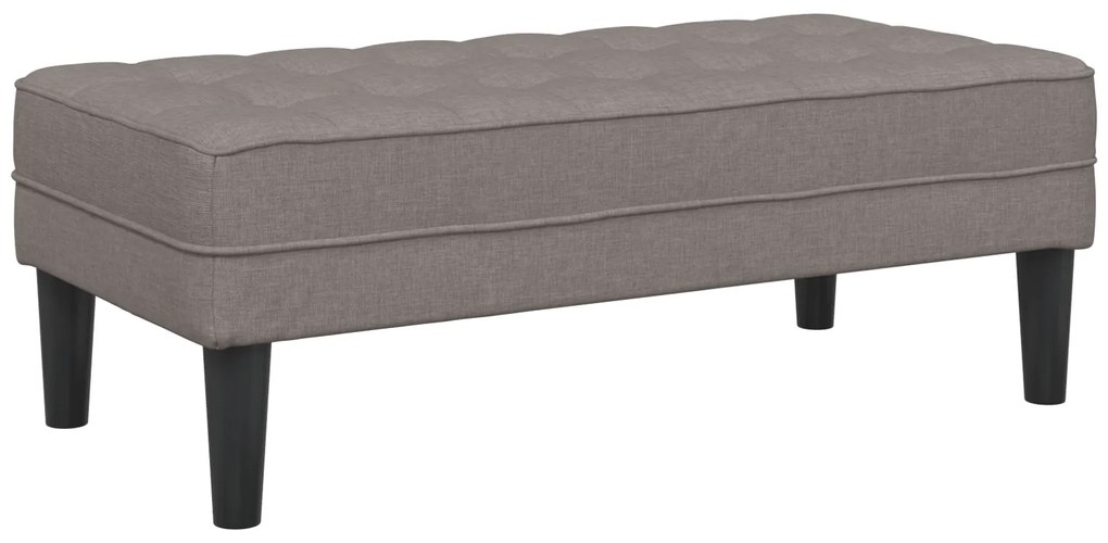Conjunto de Sofás de 2 Peças com Almofadas em Tecido Taupe
