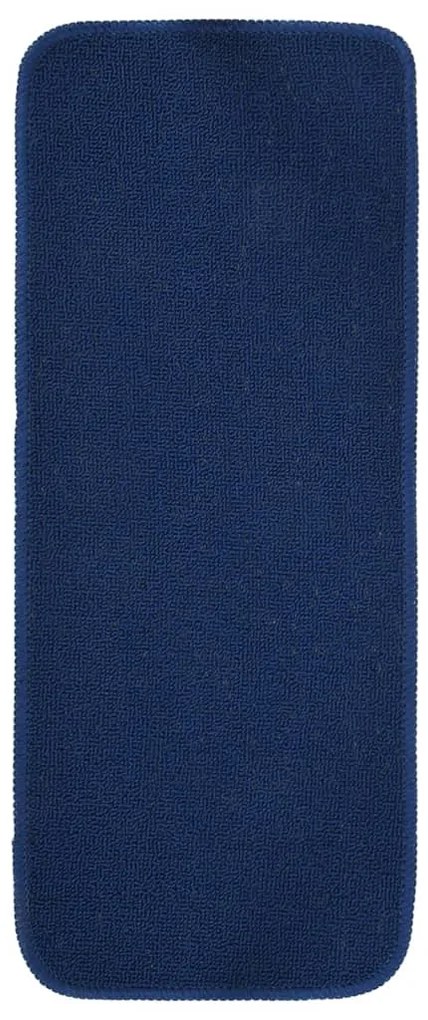 Tapetes antiderrapantes p/ escadas 15 pcs 60x25 cm azul marinho