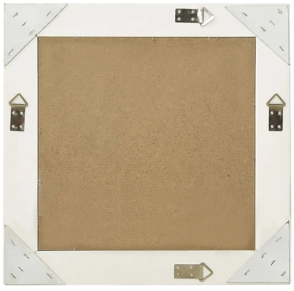 Espelho de parede estilo barroco 50x50 cm branco