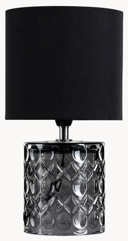 Candeeiro de mesa pequeno com base de vidro Crystal Glow