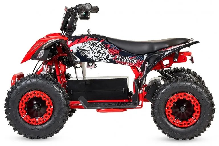 Moto 4 elétrica para crianças TIGER 1000W Velocidade 18-20 km/h, Autonomia 30-40 km Vermelha