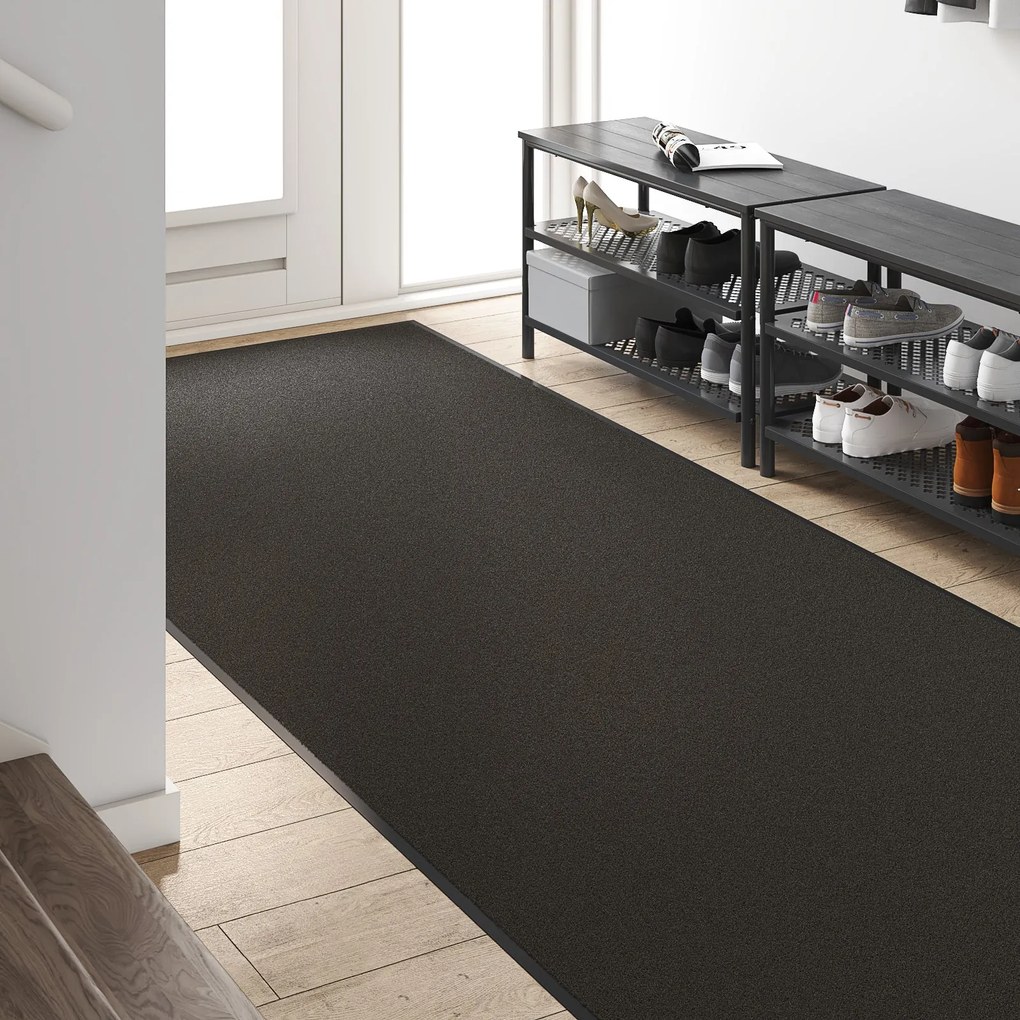 Tapete Retangular vidaXL Preto 120x300 cm