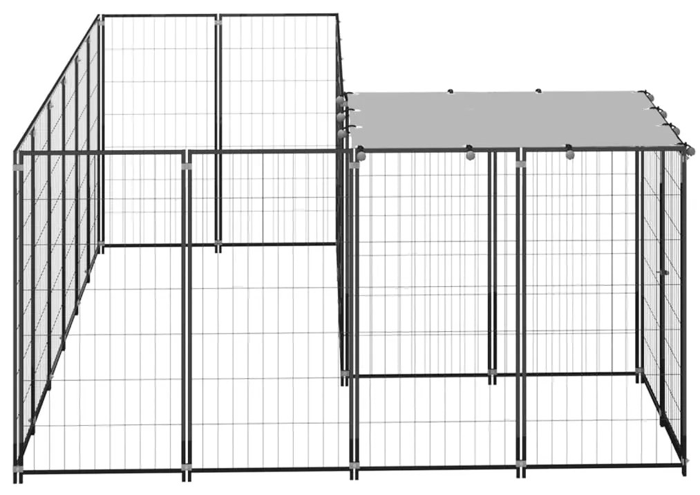 Canil 4,84 m² aço preto