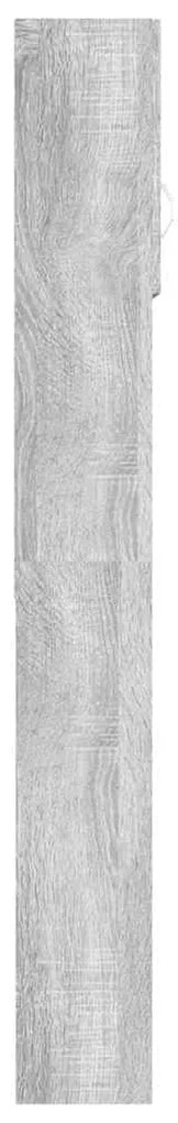 Armário máquina de lavar roupa 64x25,5x190 cm cinzento sonoma