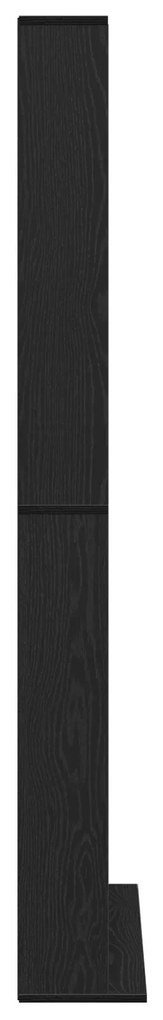 Armário para CDs vidaXL em Carvalho Preto 101x23x177,5 cm em Madeira d