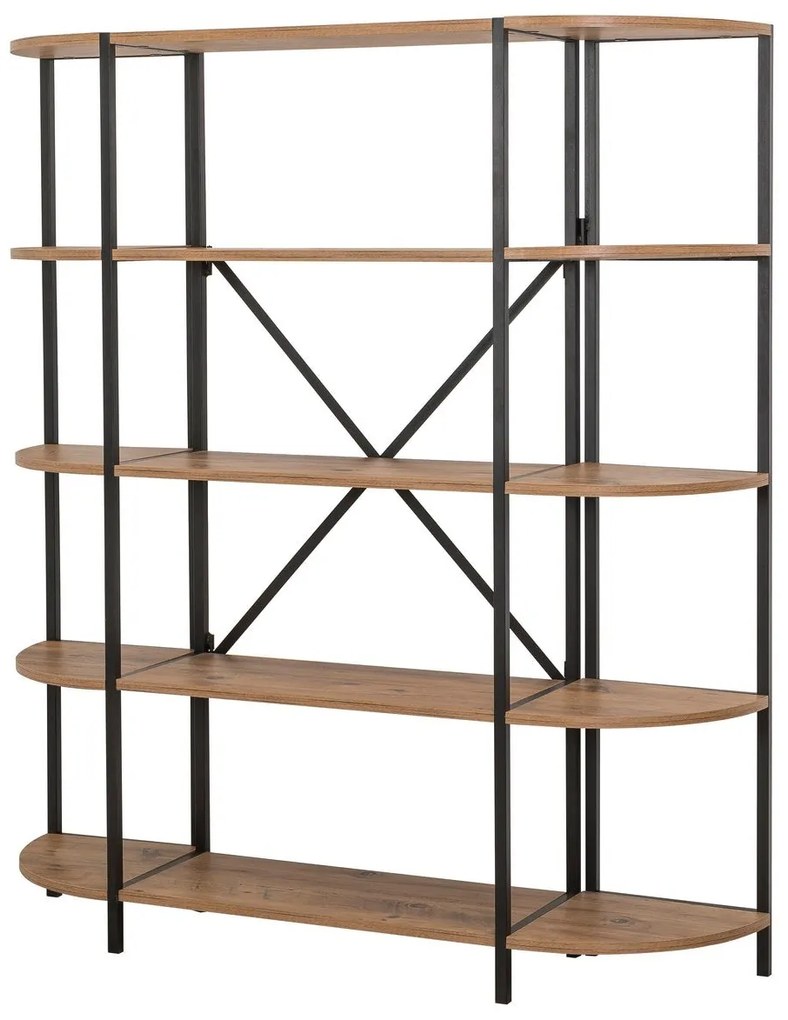 Estante Signa – Atlantic Pine Black – 139x155x34 cm