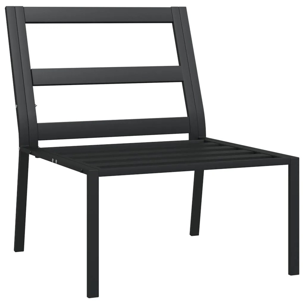Cadeiras de jardim c/ almofadões cor areia 2 pcs 60x74x79cm aço