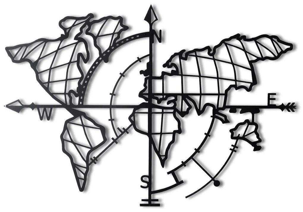 Acessório Decorativo de Parede Mt-04 – Preto – 65 x 95 cm