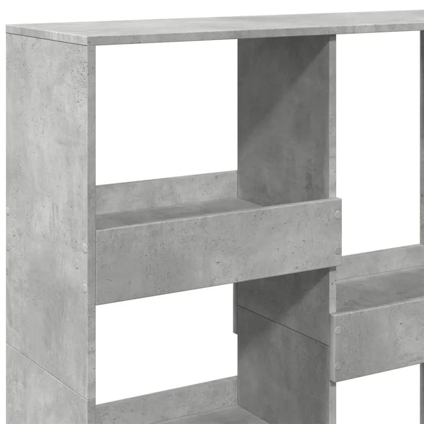 Divisória 100x33x115 cm derivados de madeira cinzento cimento