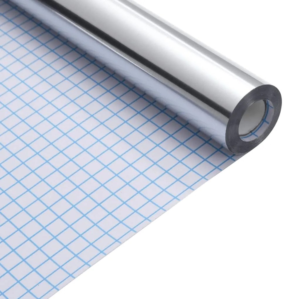 Autocolantes para móveis 90x500 cm PET prateado