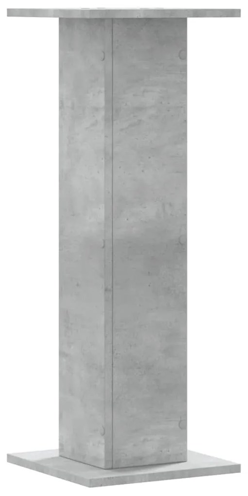 Suportes de colunas 2 pcs derivados de madeira cinzento cimento