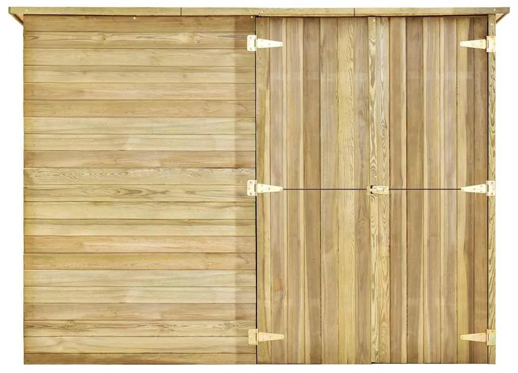 Casa/abrigo 232x110x170 cm madeira de pinheiro impregnada