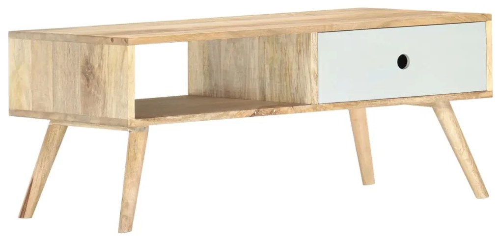 Mesa de centro 90x50x40 cm madeira de mangueira maciça