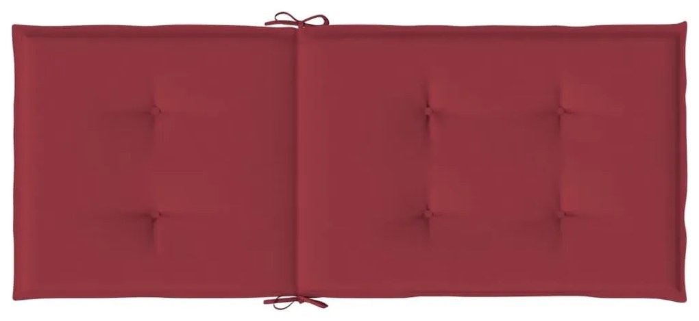 Almofadões p/ cadeiras altas jardim 6 pcs tecido vermelho tinto