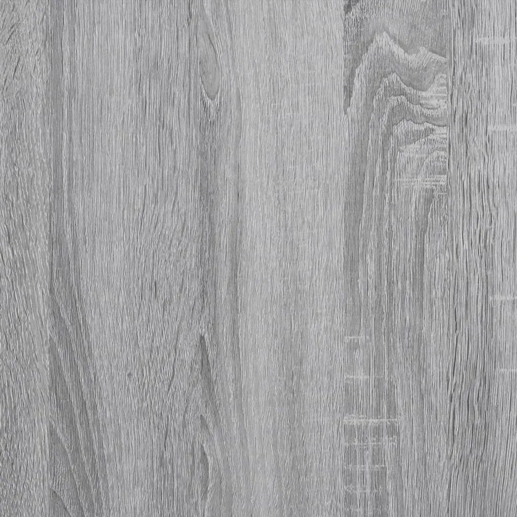 Estante parede 100x20x53 cm derivados madeira cinzento sonoma