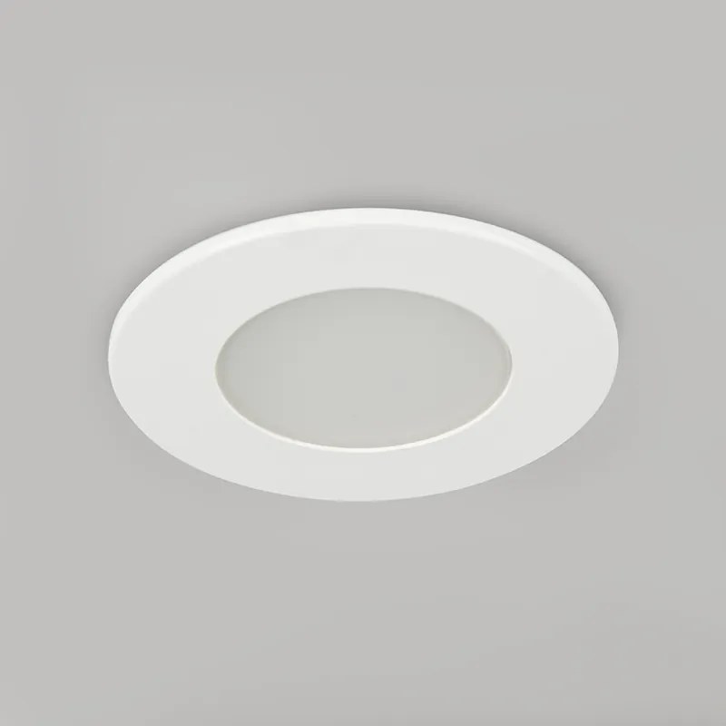 Conjunto de 3 focos embutidos brancos com LED integrado 3000K 4W IP65 - Blanca